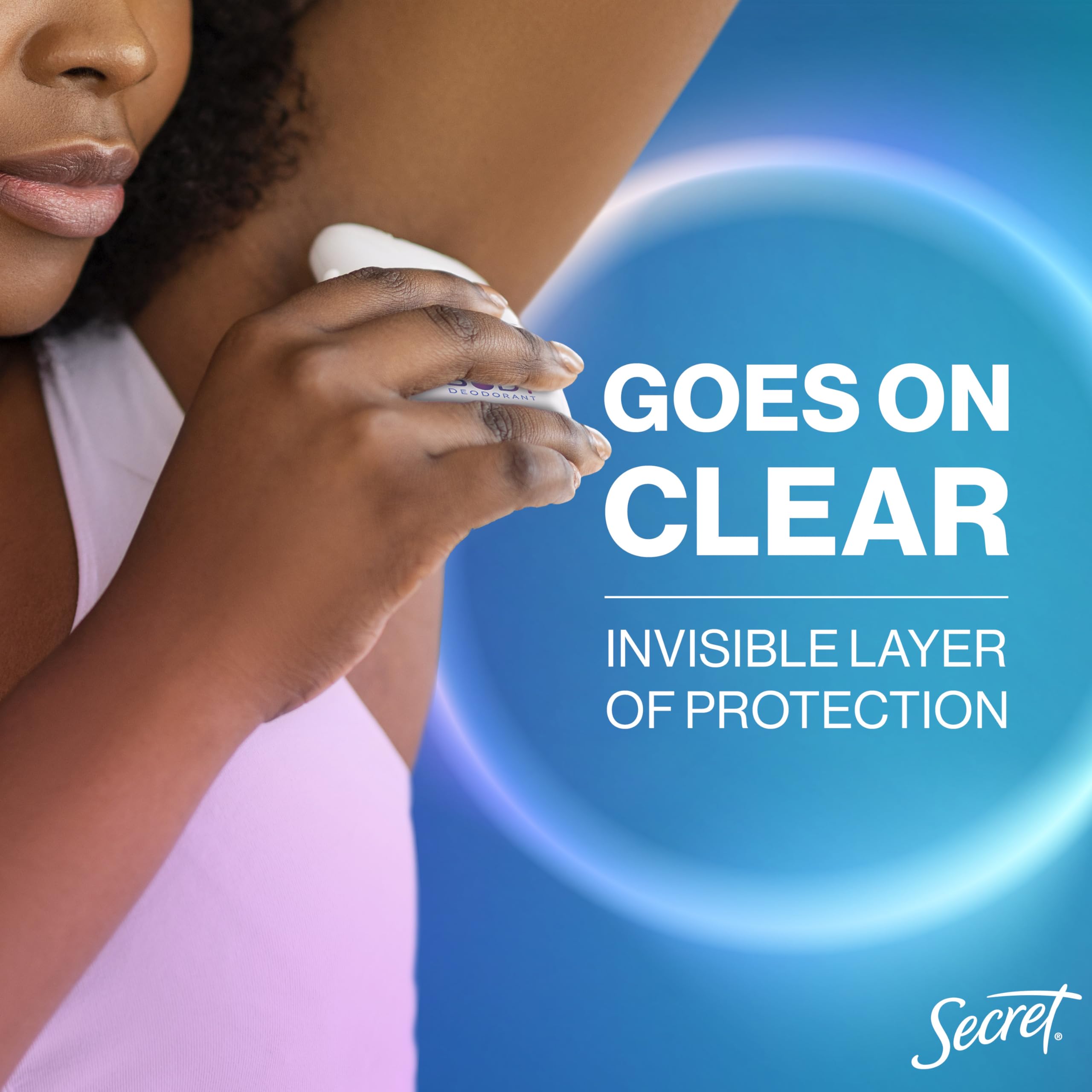 Secret Whole Body Deodorant Stick for Women — Unscented, Aluminum-Free, 72 HR Protection, 2.4 oz