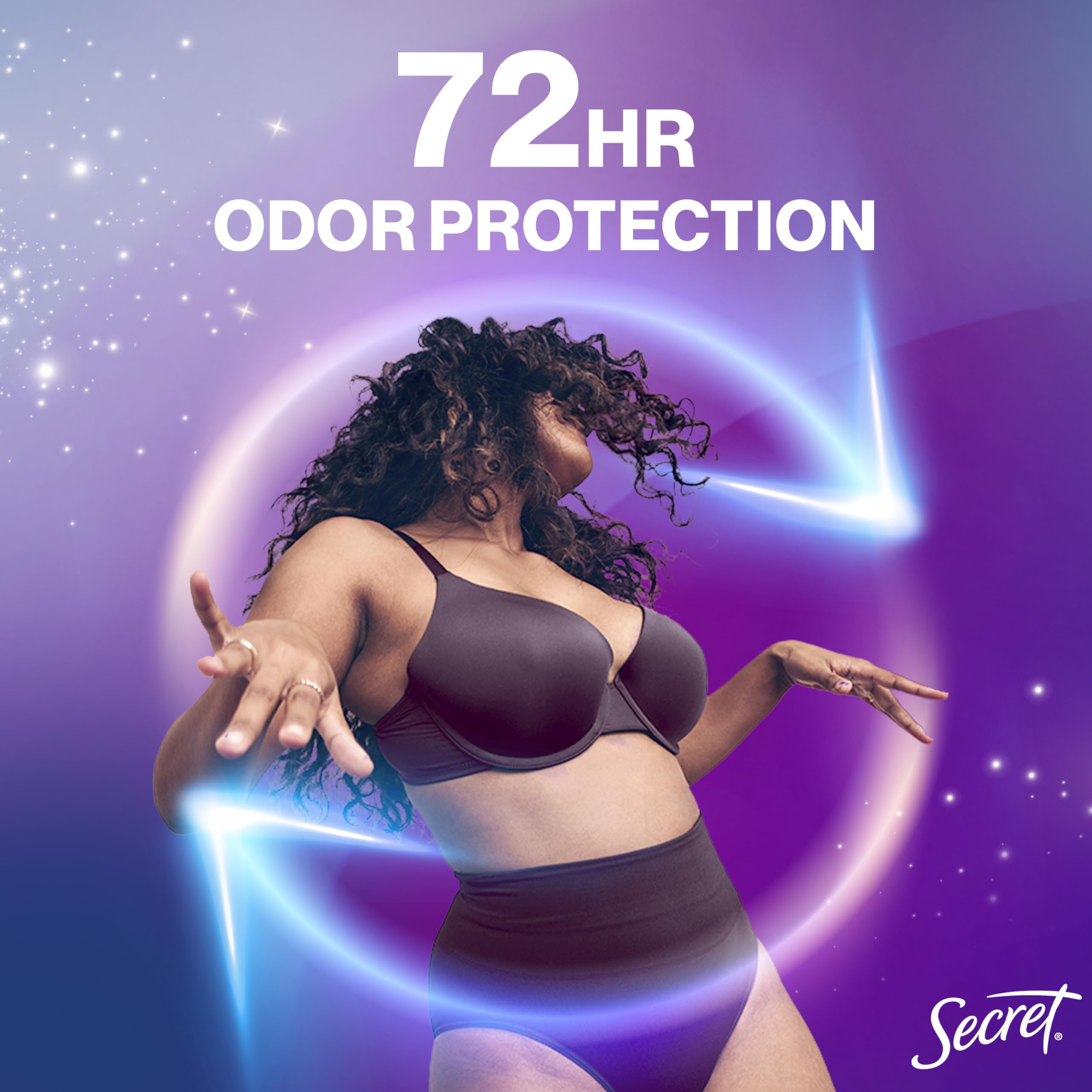 Secret Whole Body Deodorant Stick for Women — Unscented, Aluminum-Free, 72 HR Protection, 2.4 oz
