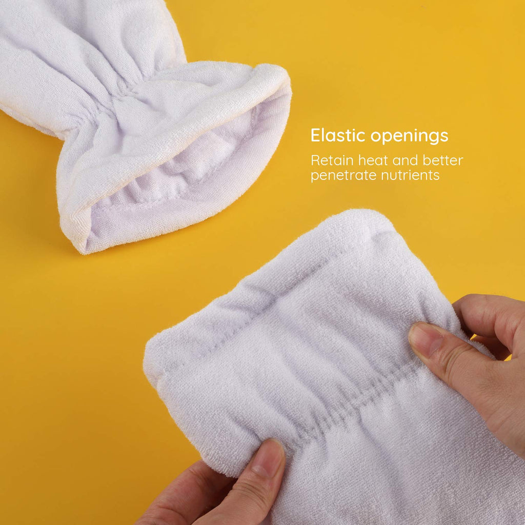Segbeauty 4pc Paraffin Wax Mitts – Heated Hand Covers for Home Spa