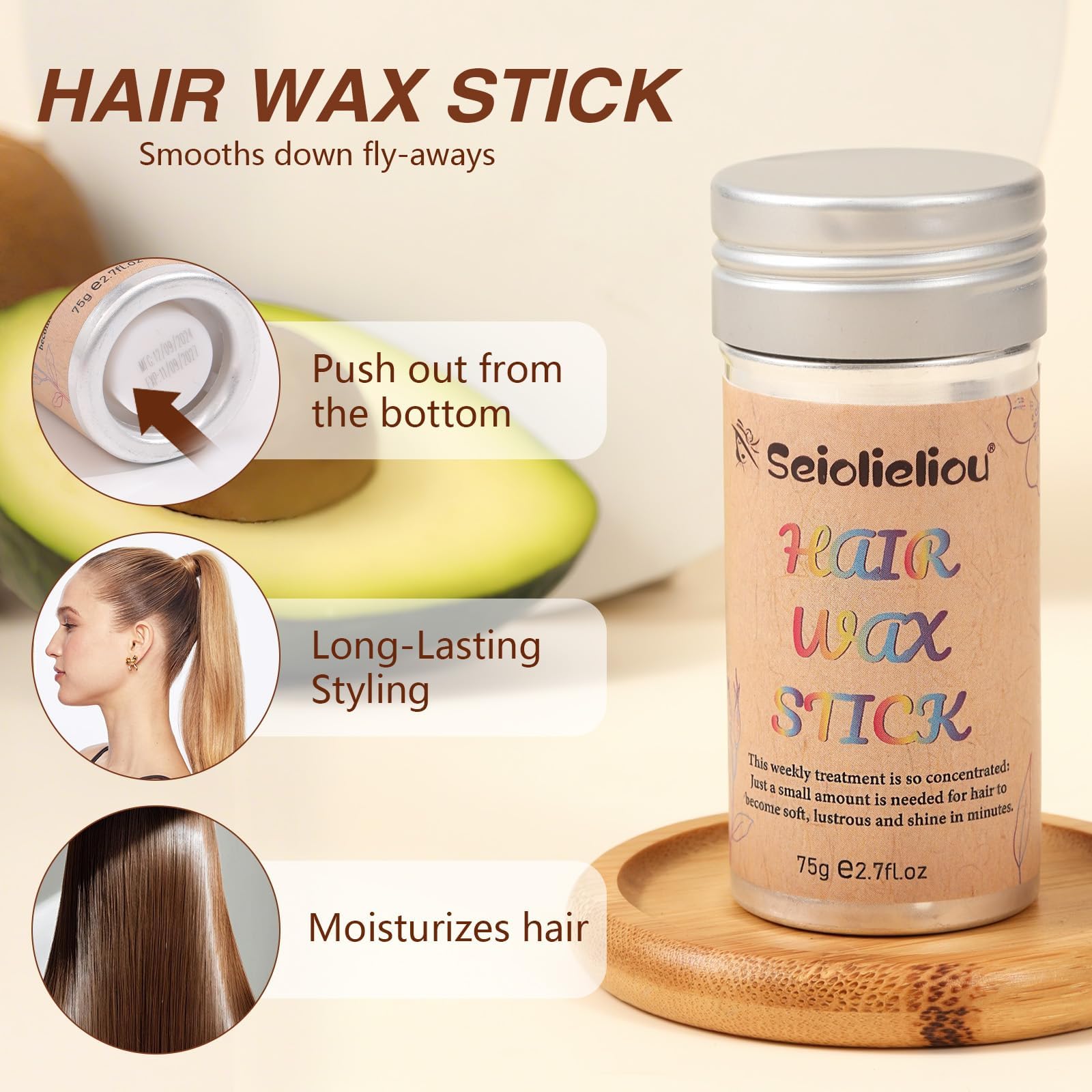 Seiolieliou 4-in-1 Hair Styling Set – All-in-One Kit for Frizz Control, Shine & Hold