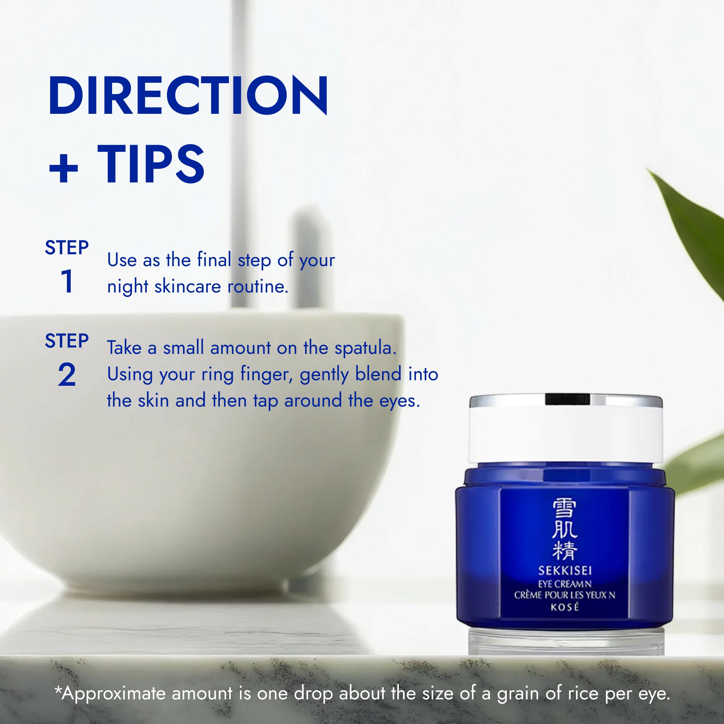 SEKKISEI Eye Cream - Ceramide & Collagen Boosting Moisturizer, 0.07 oz