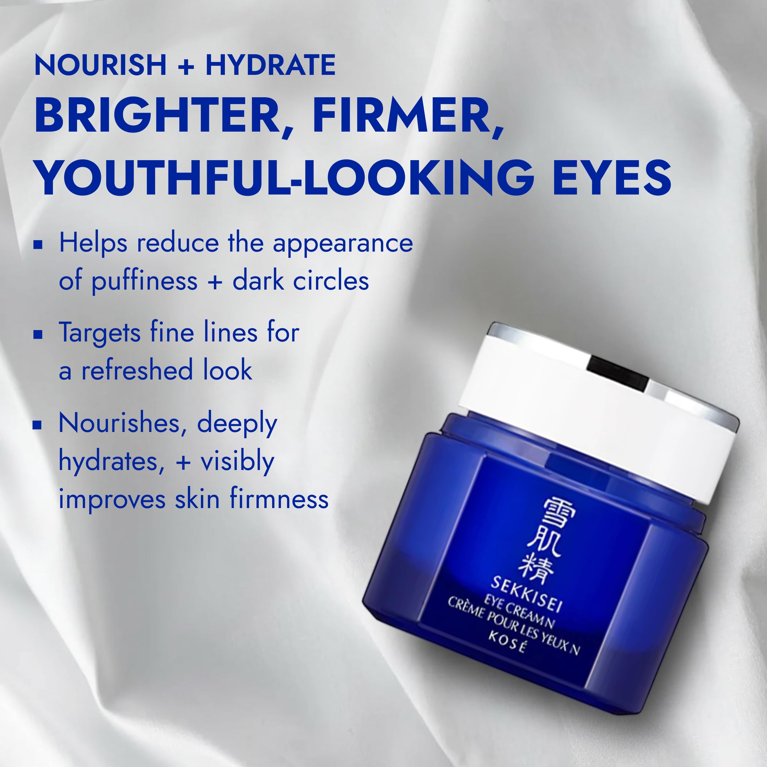 SEKKISEI Eye Cream - Ceramide & Collagen Boosting Moisturizer, 0.07 oz