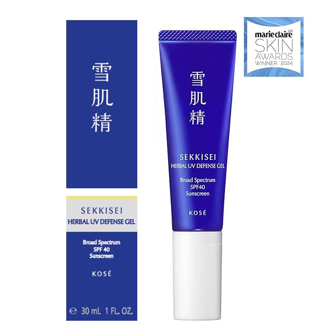 SEKKISEI Herbal UV Defense Gel SPF40 - Lightweight Face Sunscreen
