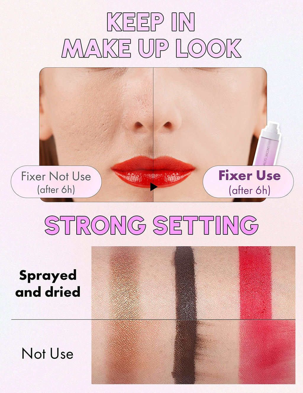 SELF BEAUTY Glow Makeup Setting Spray – Hydrating, Dewy Finish, Long-Lasting (100ml)
