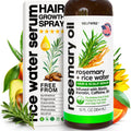 SELFWISE Rosemary Oil & Rice Water Hair Growth Spray – Biotin, Keratin, Caffeine, Vitamin C & B5 | 12oz
