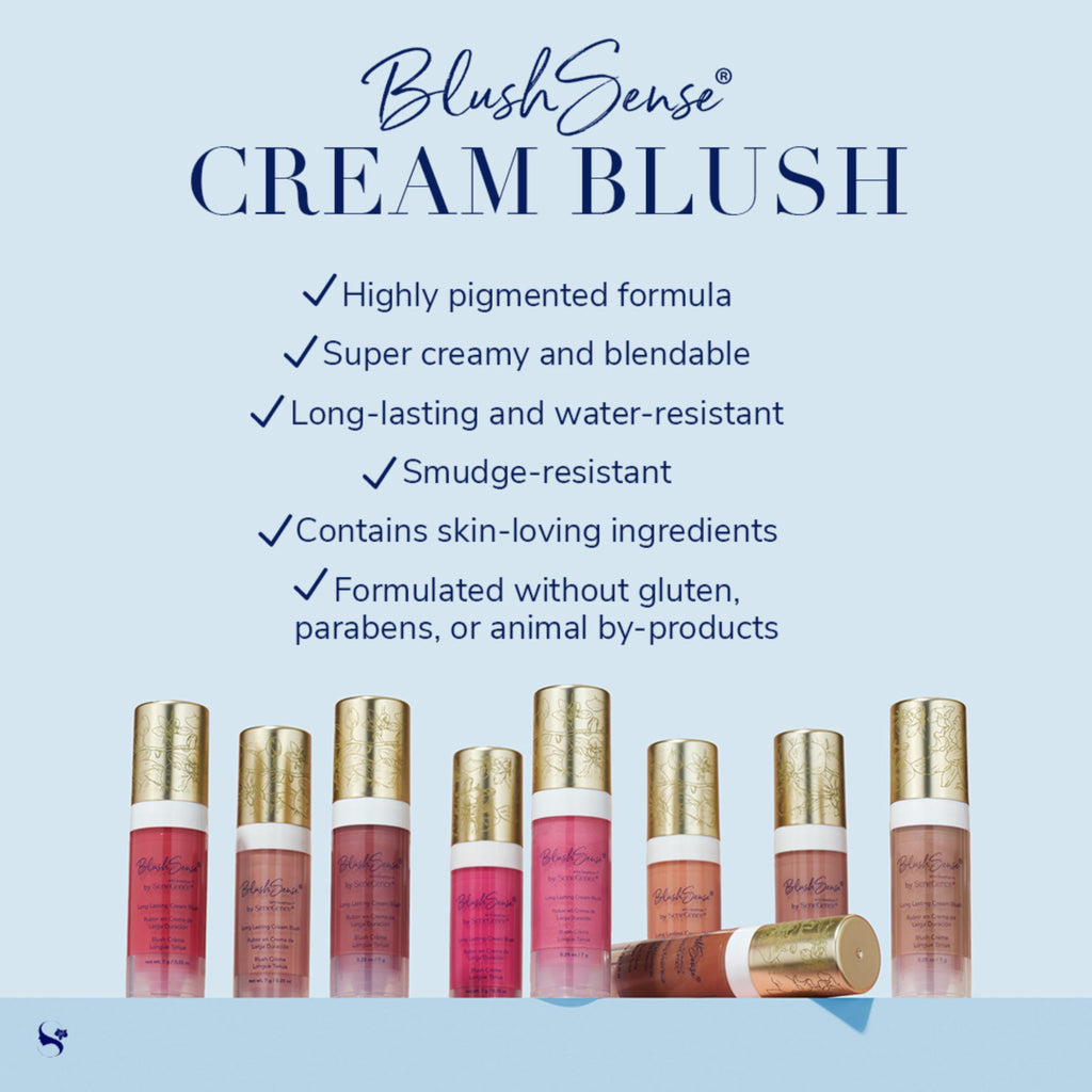 SeneGence BlushSense Cream Blush Pink Berry – Hydrating Buildable Color (0.25 oz)