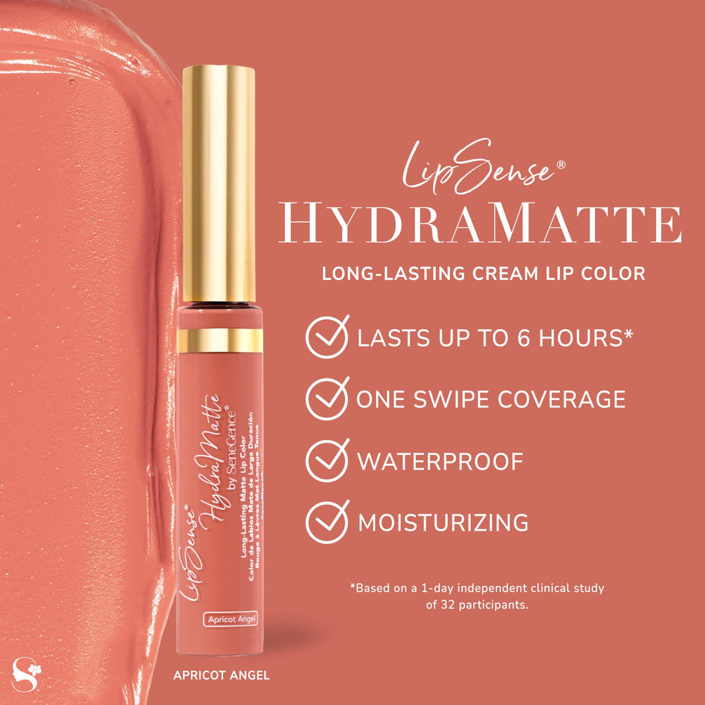SeneGence LipSense HydraMatte Lipstick – Up to 6-Hour Wear, Waterproof, Vegan & Alcohol-Free