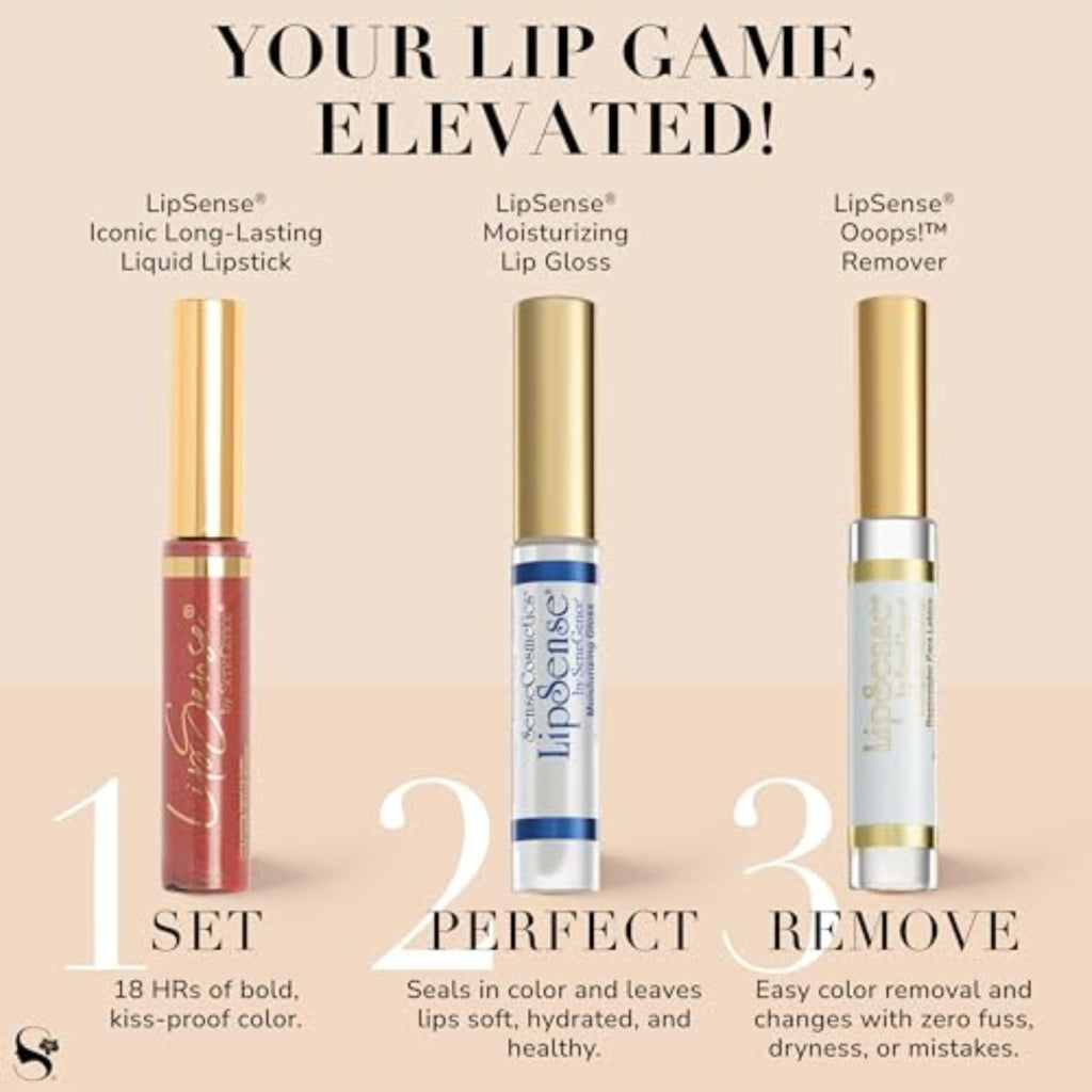 SeneGence LipSense Moisturizing Gloss – Hydration, Long-Lasting Shine, Vegan & Paraben-Free