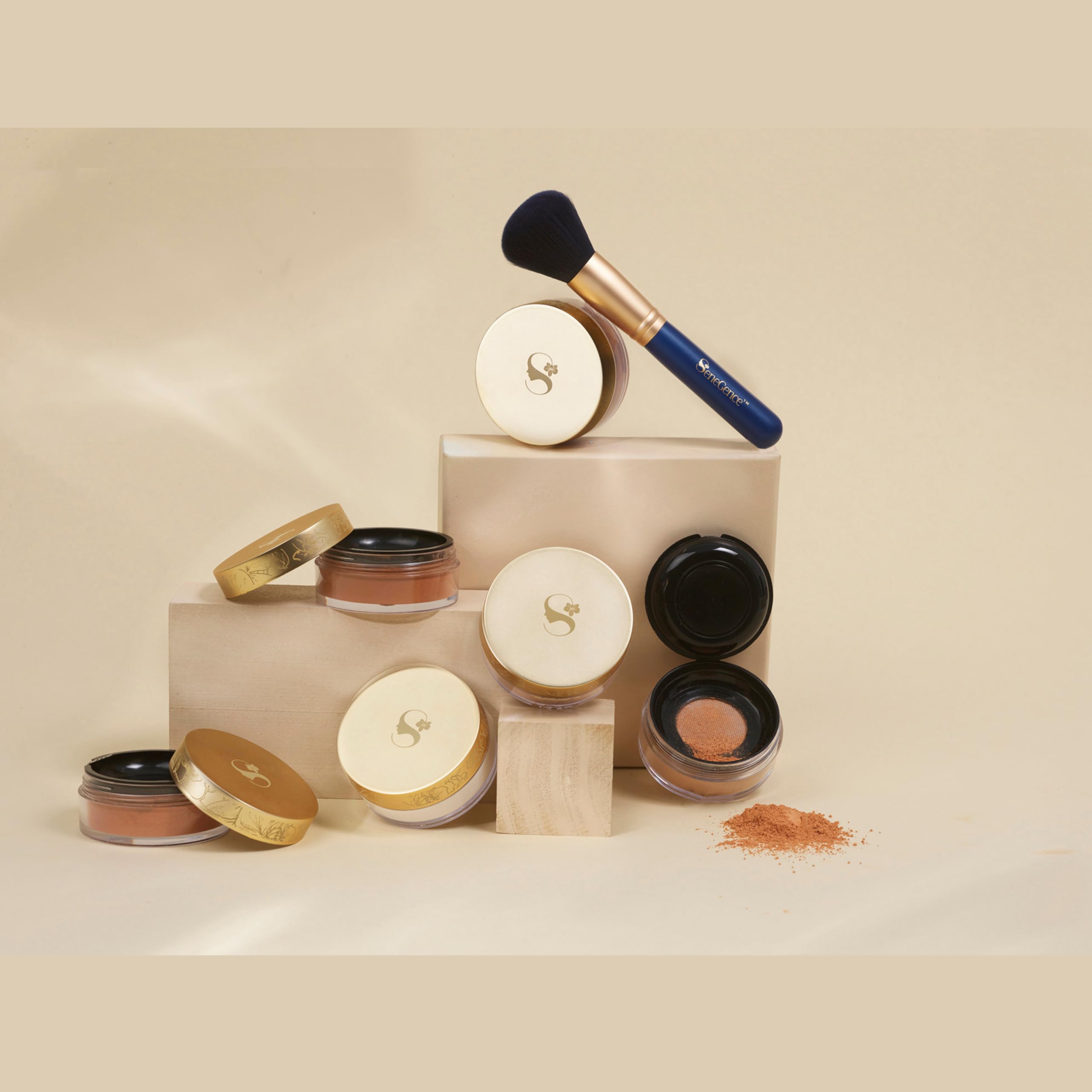 SeneGence Loose Setting Powder, Silver Rose – Matte Finish, Oil-Absorbing, 0.29 oz