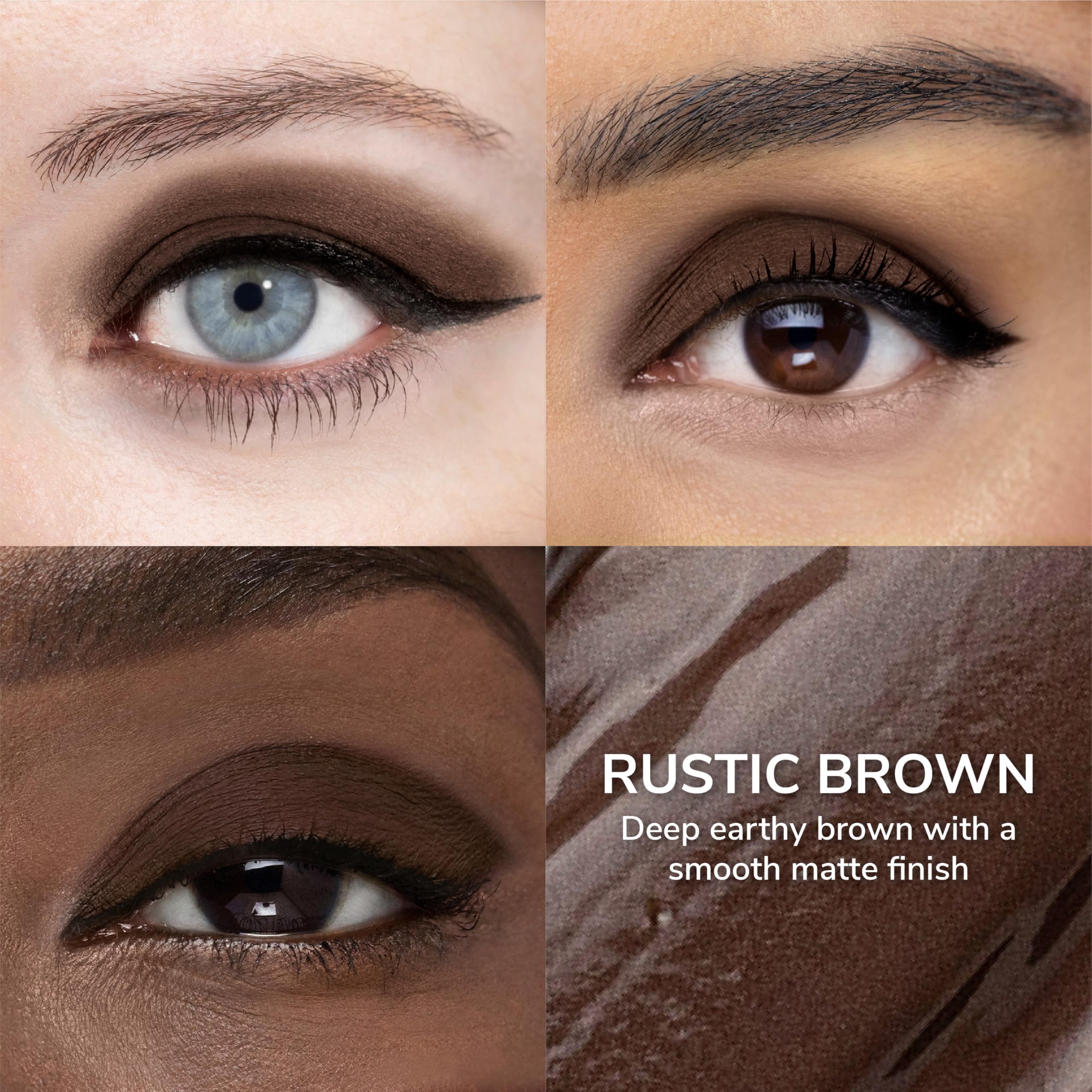 SeneGence ShadowSense EyeShadow Rustic Brown – Matte Creme-to-Powder, Long-Lasting Waterproof