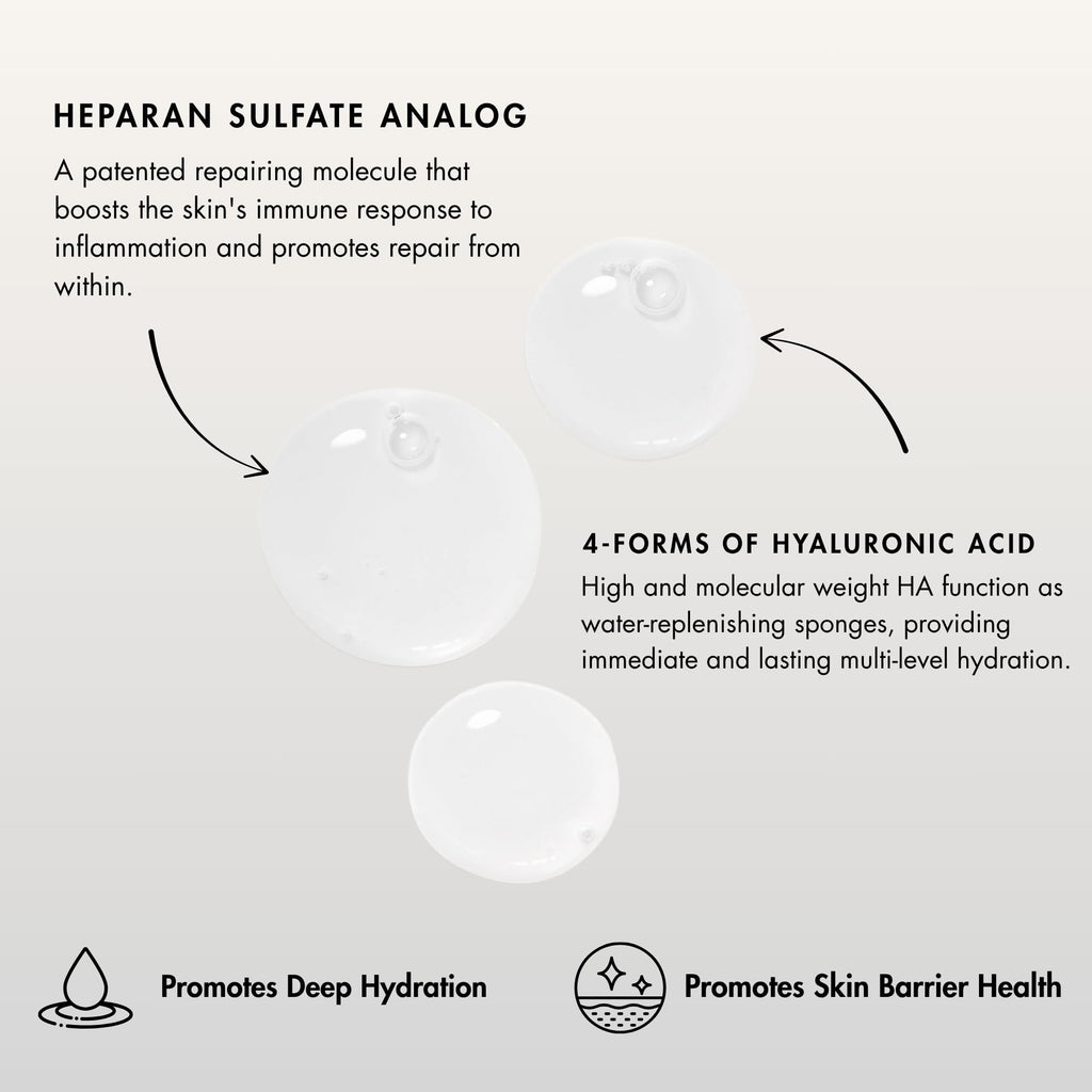 Sente Hydrate+ Serum | Hyaluronic Acid with HSA for Glass Skin | Deep Hydration & Barrier Support | Fragrance-Free | 1.0 oz