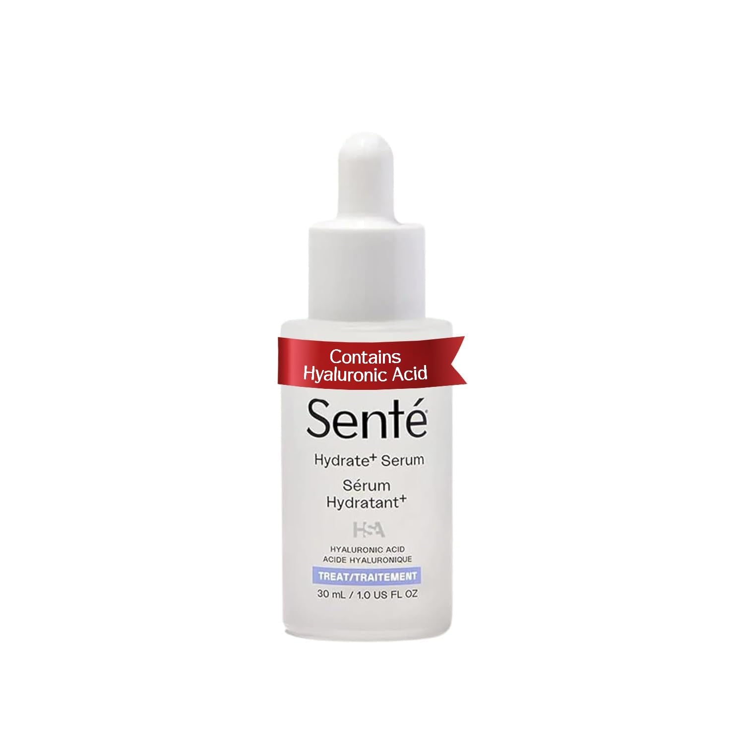 Sente Hydrate+ Serum | Hyaluronic Acid with HSA for Glass Skin | Deep Hydration & Barrier Support | Fragrance-Free | 1.0 oz