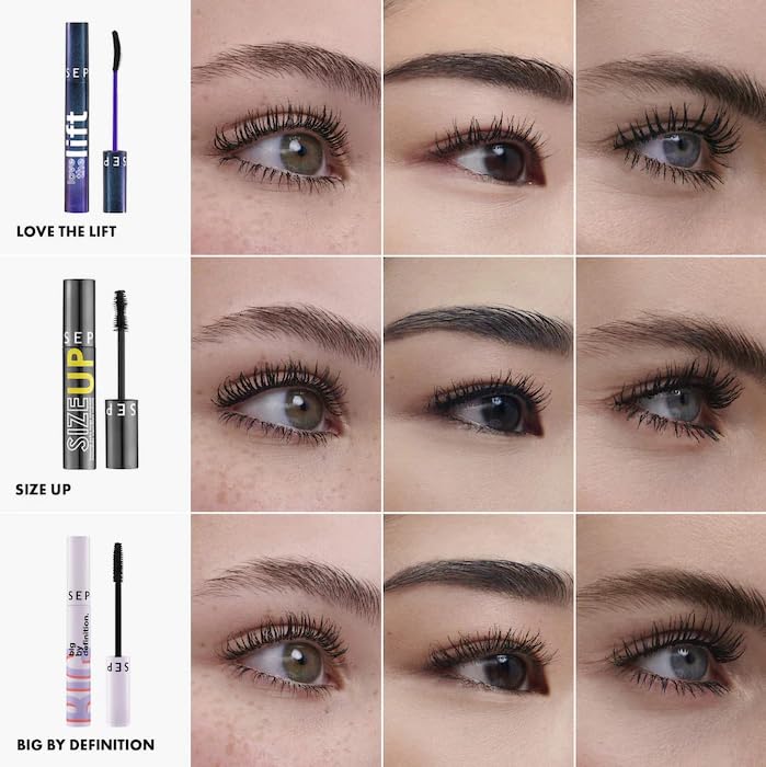 SEPHORA Collection Mascara Trio Set – Love The Lift, Size Up & Big By Definition