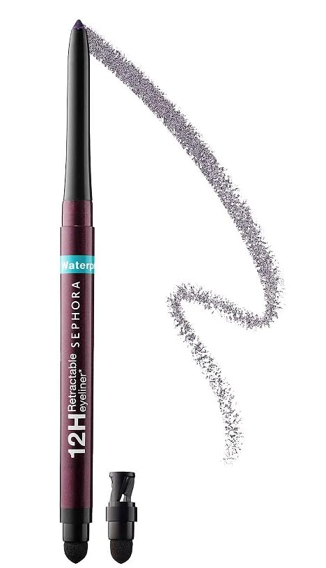 SEPHORA COLLECTION Waterproof 12HR Retractable Eyeliner Pencil 21 Shimmer Plum