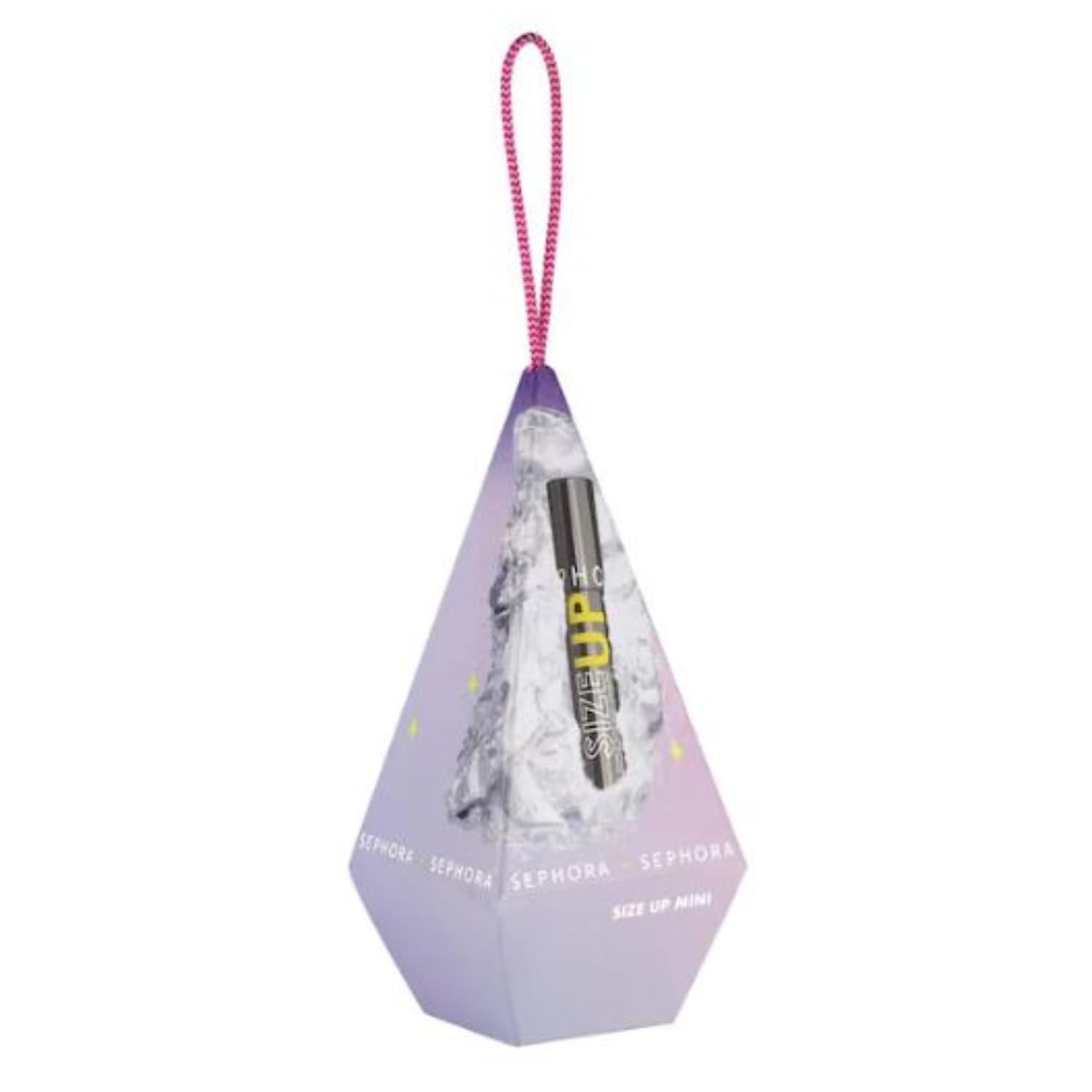 Sephora Favorites Mini Size Up Mascara in Holiday Ornament Box – Travel Size 0.16 oz (5 mL)