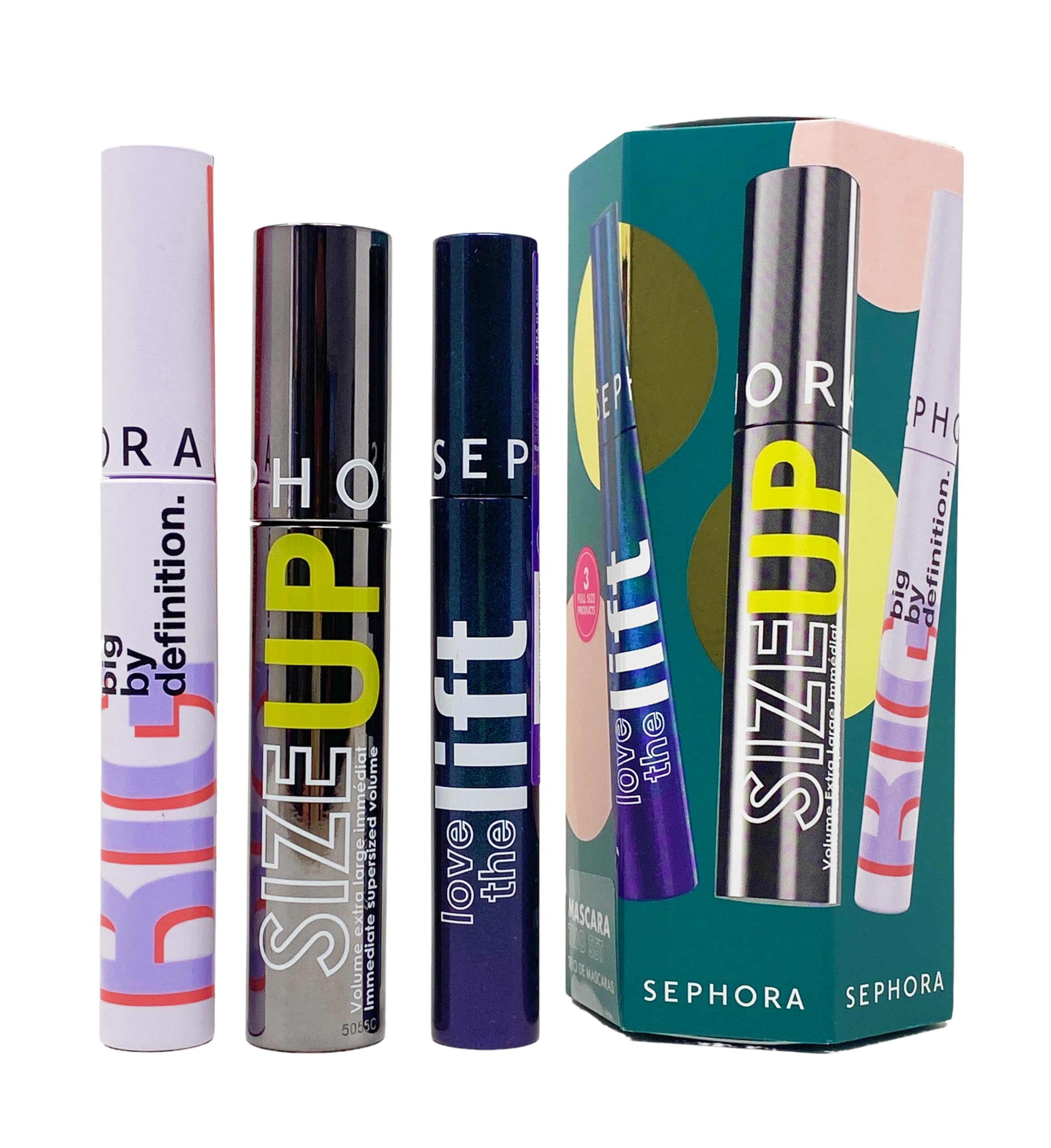 SEPHORA Collection Mascara Trio Set – Love The Lift, Size Up & Big By Definition