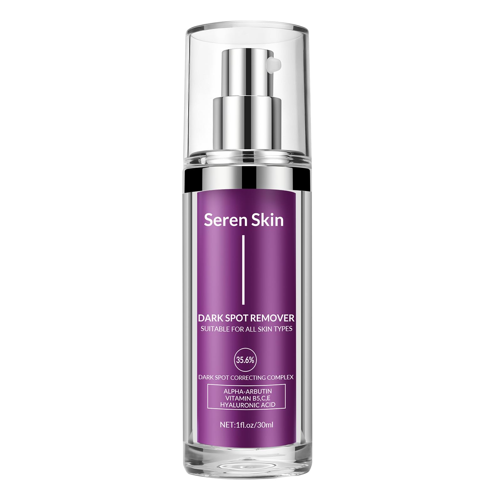 SerenSkin Dark Spot Remover Serum for Face & Body – 1 fl oz | 35.6% Brightening Complex