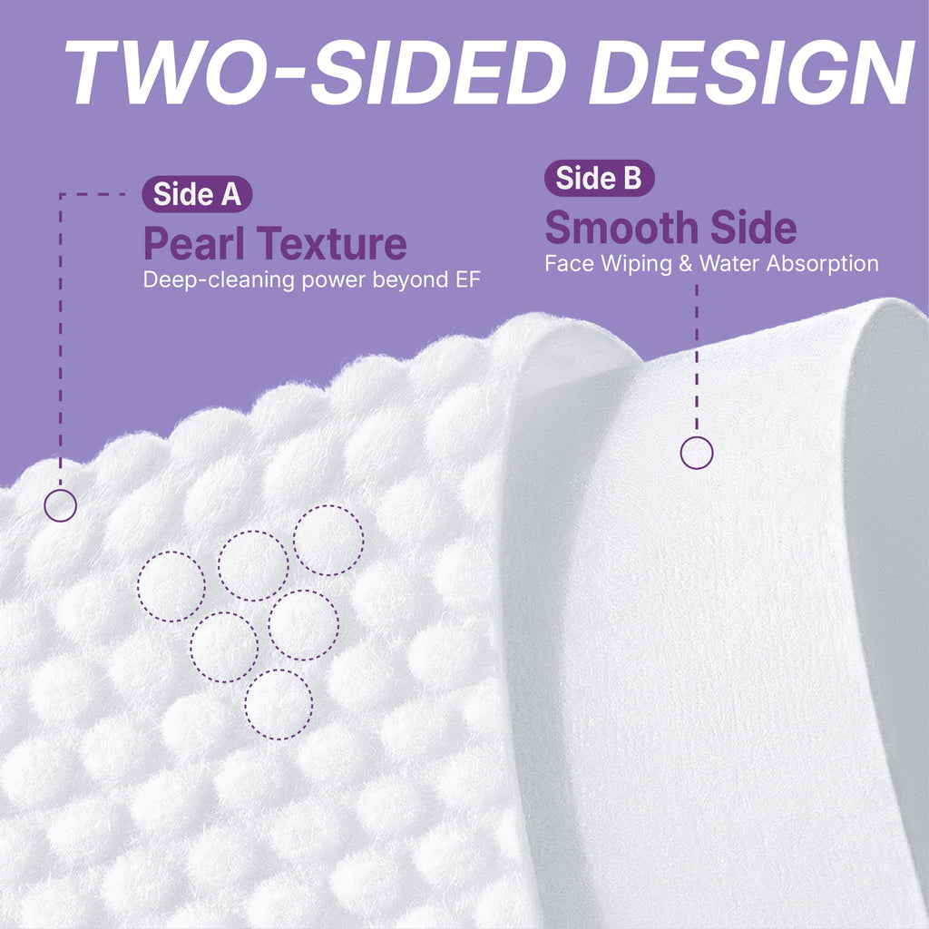 Serenorch Disposable Face Towels 10x12 — Pearl Texture, Ultra Soft, 200 Count