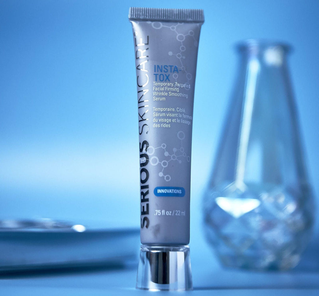 Serious Skincare INSTA-TOX Instant Wrinkle Smoothing Serum Trio – Temporary Tightening, Quick Results, 3 x 0.75 fl oz