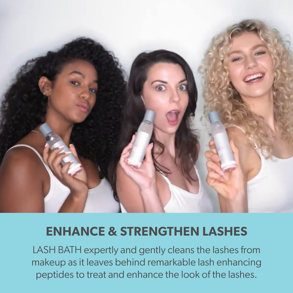 Serious Skincare Lash Bath & Conditioner – Oil-Free Eye Makeup Remover with Peptides