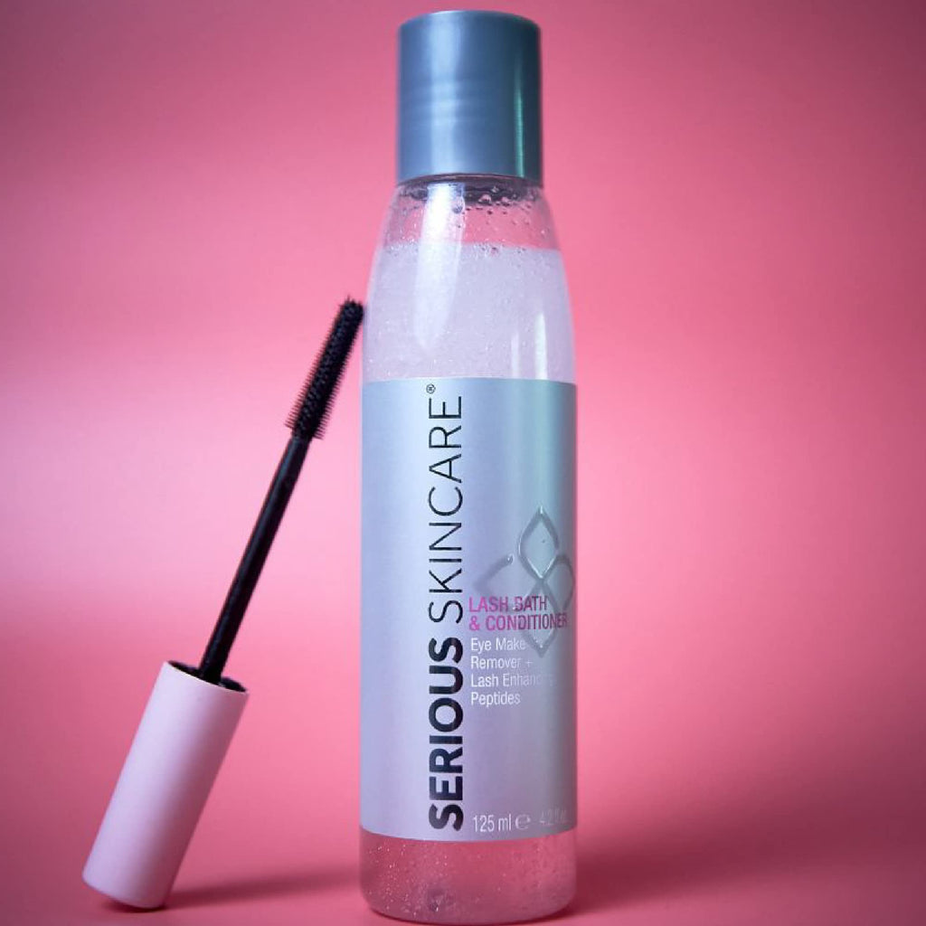Serious Skincare Lash Bath & Conditioner – Oil-Free Eye Makeup Remover with Peptides