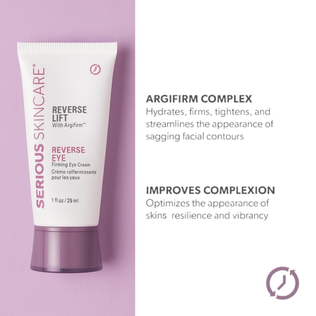 Serious Skincare Reverse Lift Eye Cream with Peptides – Hydration & Firming