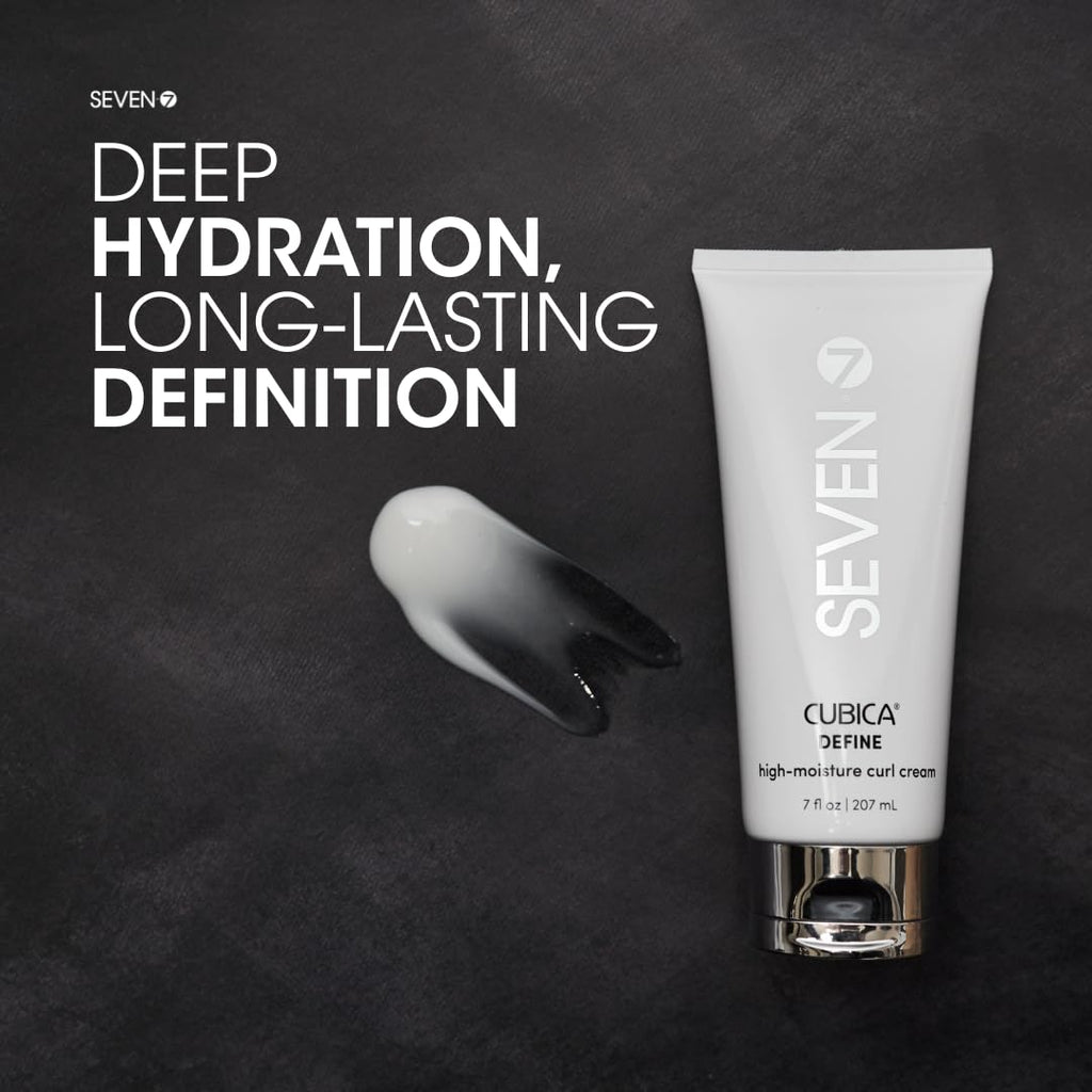 SEVEN Cubica Define High Moisture Curl Cream - Frizz Control & Defined Curls