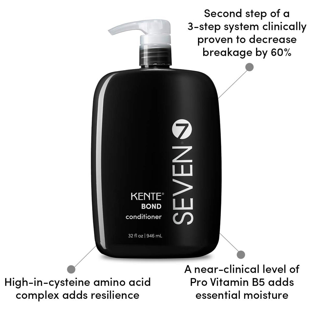 SEVEN KENTE BOND Conditioner for Split Ends & Damaged Hair | Sulfate Free, Cruelty Free, Made in USA, 32 oz