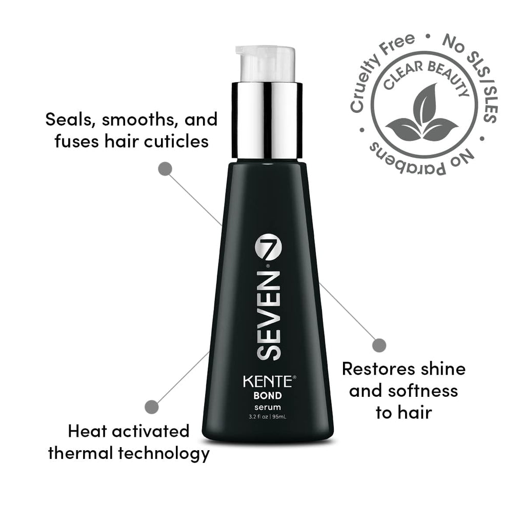 SEVEN Kente Bond Serum with Vitamin E & Blueberry Extract | Restorative Hair Serum – Seal Split Ends, Sulfate & Paraben Free | 3.2 oz