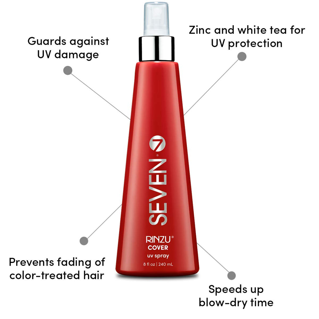 SEVEN Rinzu Cover UV Hairspray — Hair Sunscreen & Color Defense, Made in USA
