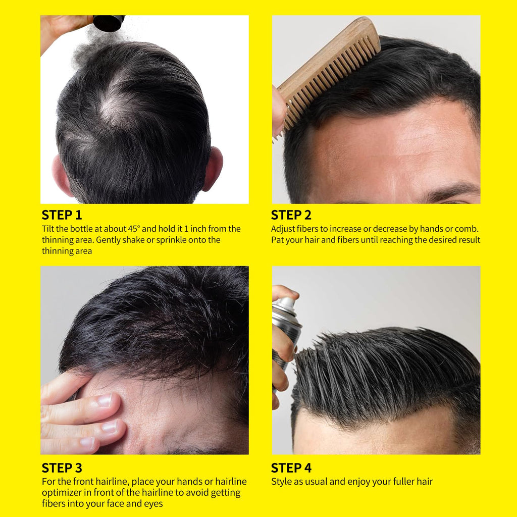 SEVICH Hair Fibers for Thinning Hair – Instant Thickening & Natural Look (12g Dark Brown)