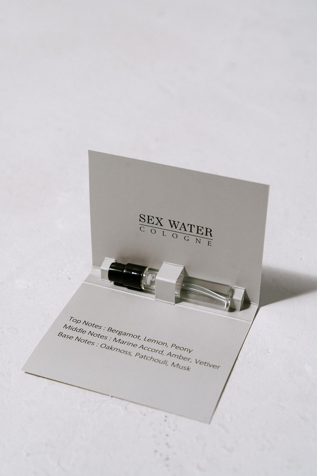 Sex Water Cologne for Men - 2ml Travel Size Eau de Parfum | Fresh Bergamot, Amber & Musk