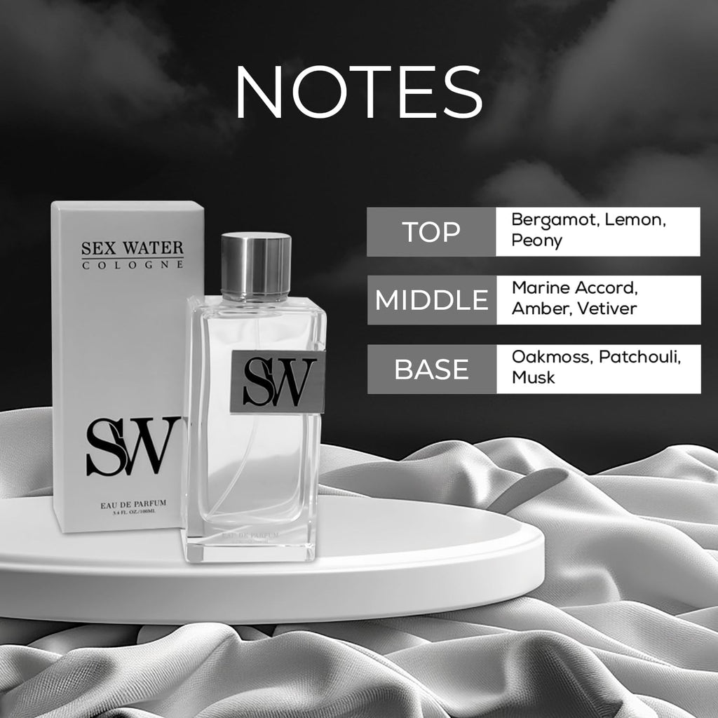 Sex Water Cologne for Men - 2ml Travel Size Eau de Parfum | Fresh Bergamot, Amber & Musk