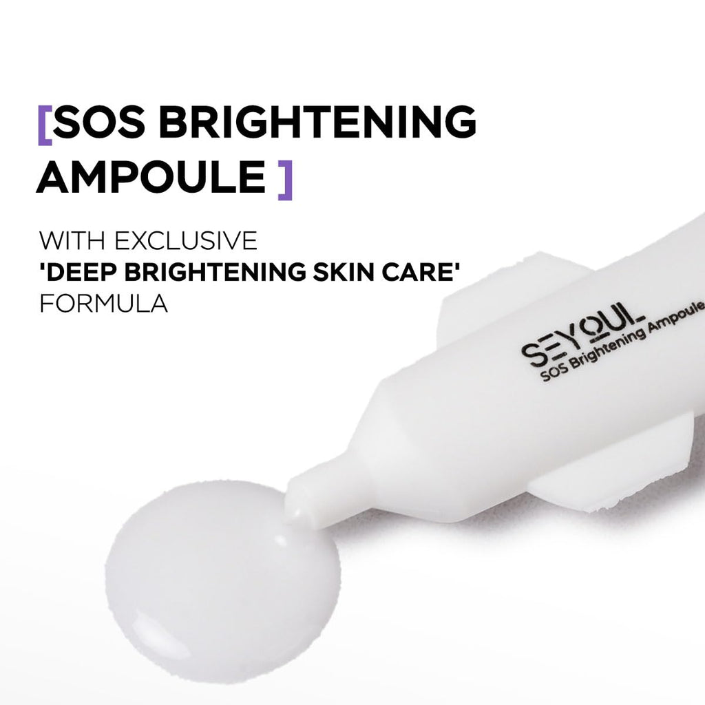 SEYOUL SOS Radiance Ampoule – Hydrating Face Serum with Fermented Collagen & Rosemary (10 x 1.5ml)