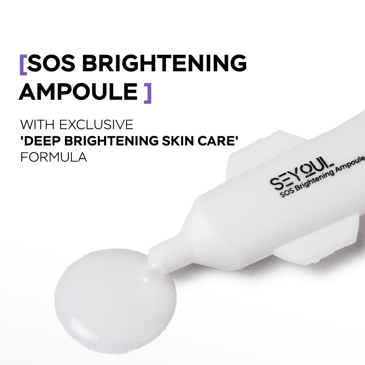 SEYOUL SOS Radiance Ampoule – Hydrating Face Serum with Fermented Collagen & Rosemary (10 x 1.5ml)