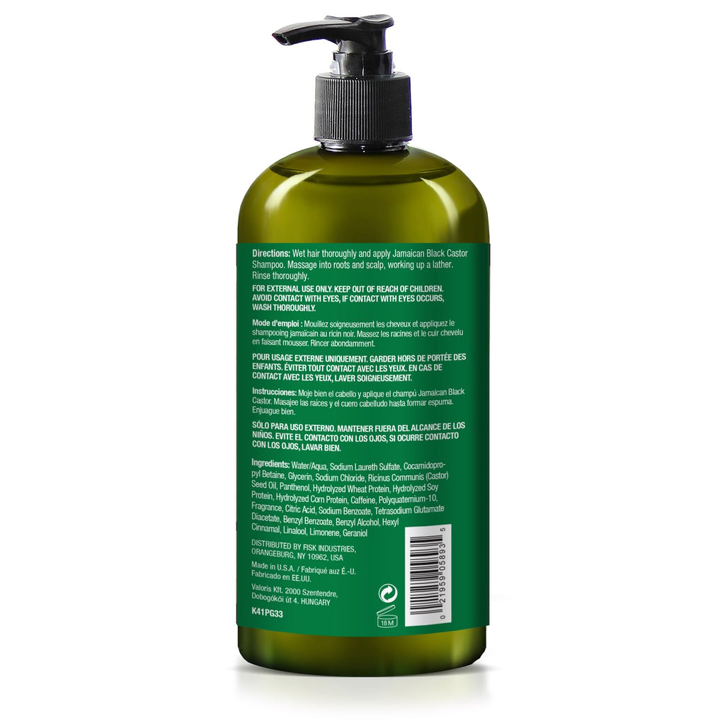 SFC Natural King Jamaican Black Castor Shampoo 33.8 oz + Pro-Growth Hair & Beard Oil 7.1 oz Set for Nourishing Hair Growth