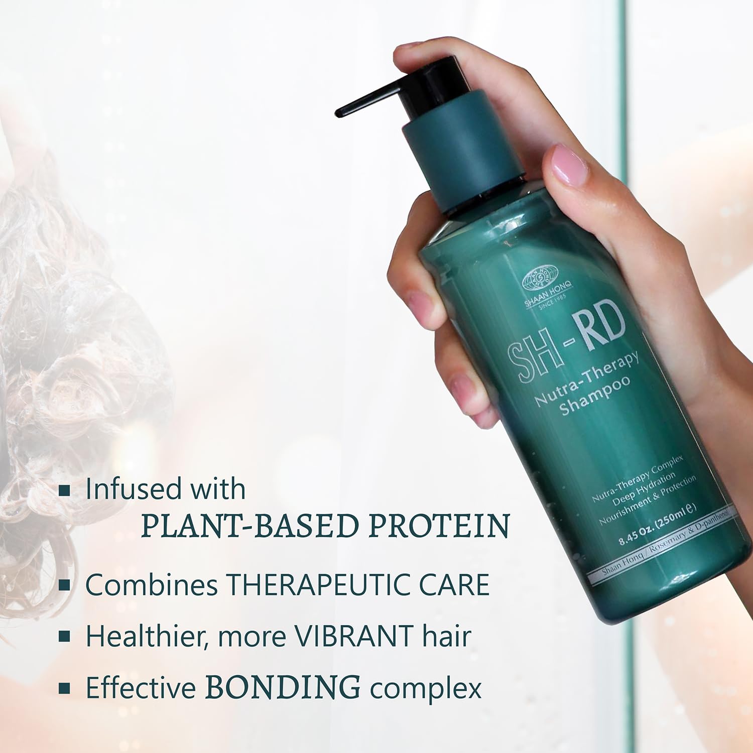 SH-RD Nutra-Therapy Shampoo for Dry Damaged Hair – Color-Safe, Frizz Control (33.8oz/1000ml)