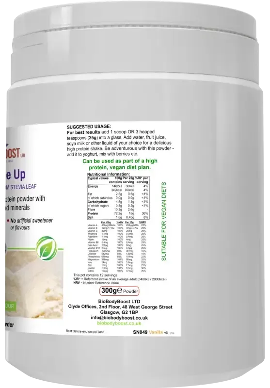 Shake Me Up Vanilla | Vegan Protein Powder Meal Shake UK