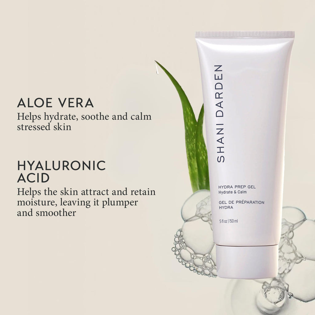 SHANI DARDEN Hydra Prep Gel – Silky Hydrating Gel Primer for Face Sculpting Tools with Aloe Vera & Hyaluronic Acid