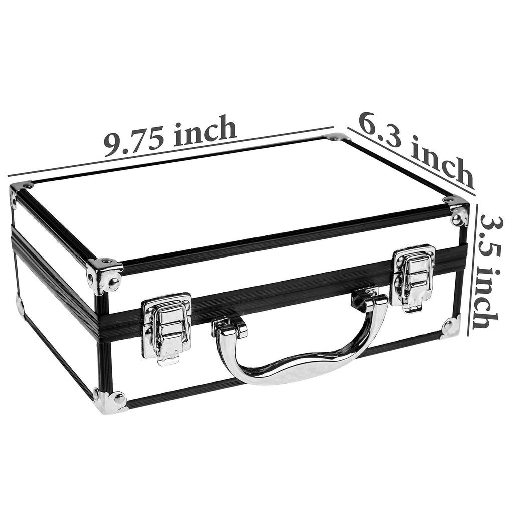 SHANY Carry All Makeup Train Case – Leopard Aluminum Organizer with Pro Set