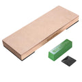 SHARPAL 204N Leather Strop Kit – 8in x 3in Wood Base, 2 oz Green Compound, Angle Guide