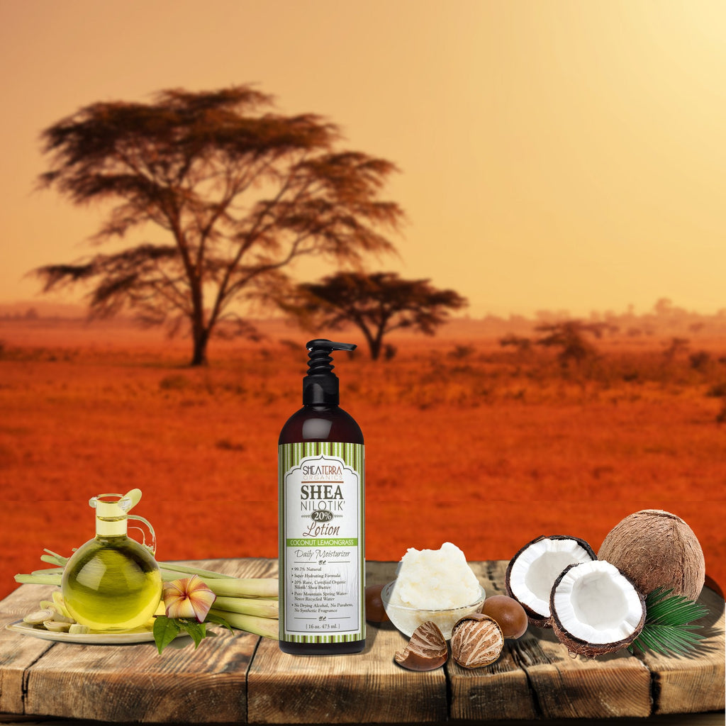 Nilotik’ Shea Butter Ultra-Rich Lotion – Coconut Lemongrass, Shea Terra Organics, 16 oz