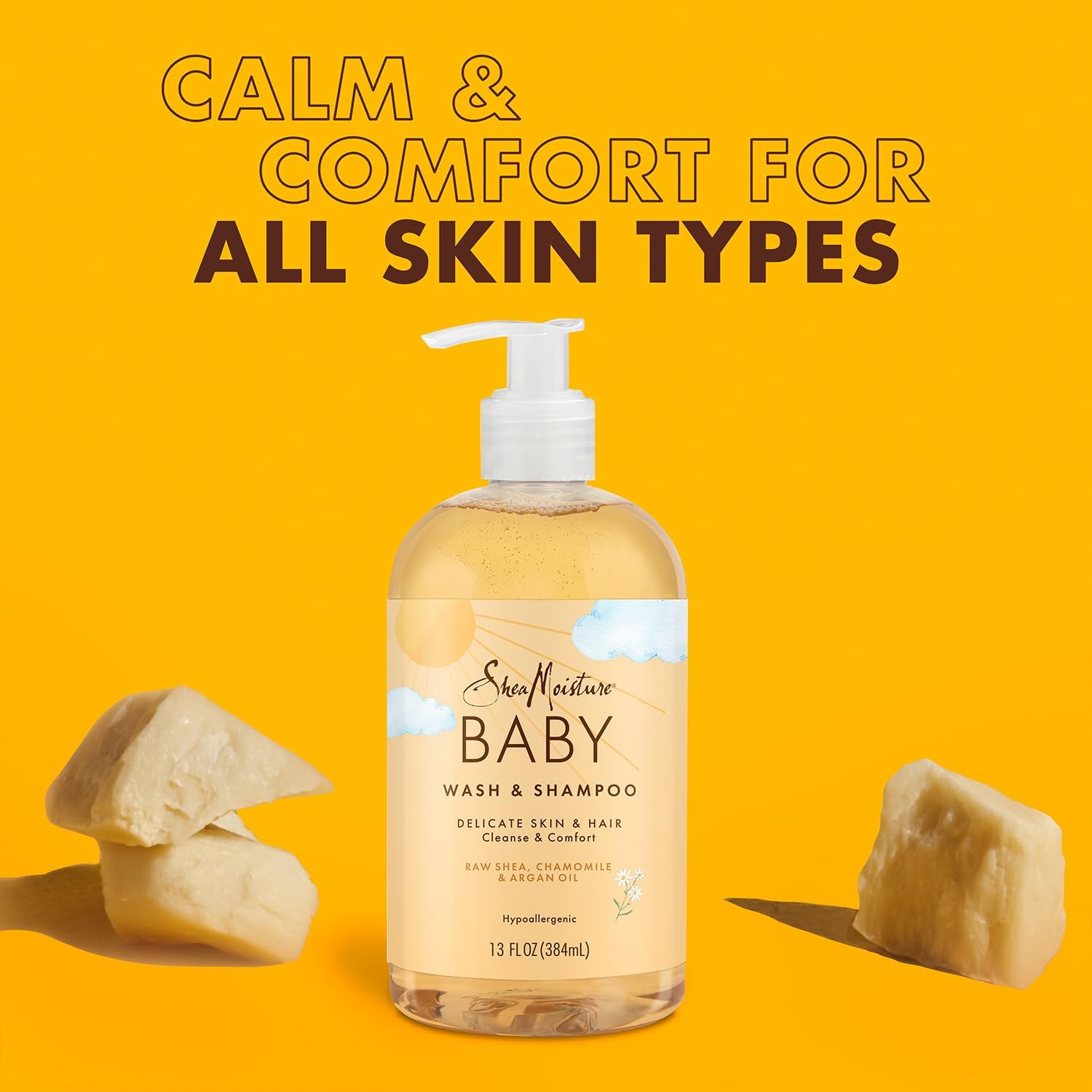 SheaMoisture Baby Essentials: Tear-Free 2-in-1 Shampoo & Body Wash + Curls & Coils Detangler Conditioner