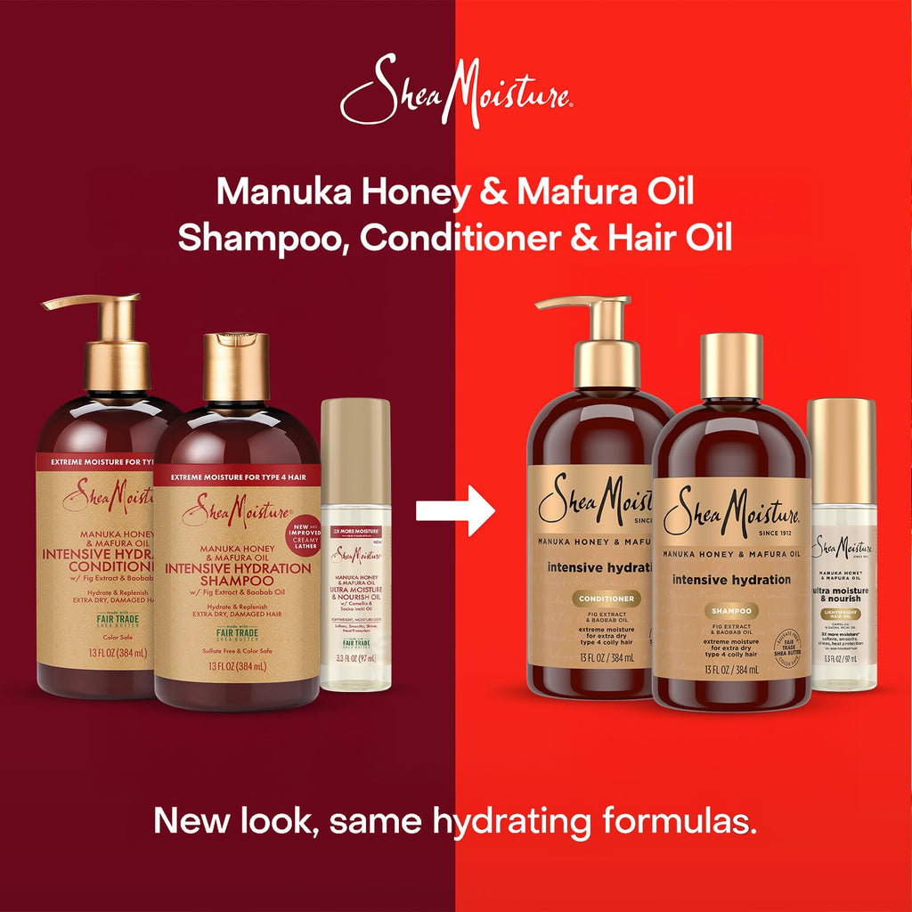 SheaMoisture Manuka Honey and Mafura Oil Hair Care Trio for Coily Hair