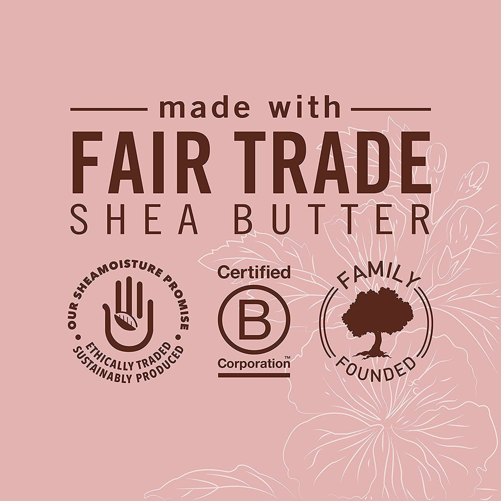 SheaMoisture Hair Styling Gel with Coconut & Hibiscus for Thick Curly Hair (15 oz) + Flaxseed Edge Control (3.5 oz) – Paraben-Free
