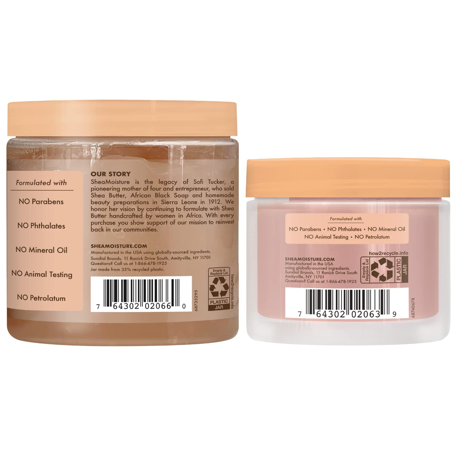 SheaMoisture Hair Styling Gel with Coconut & Hibiscus for Thick Curly Hair (15 oz) + Flaxseed Edge Control (3.5 oz) – Paraben-Free