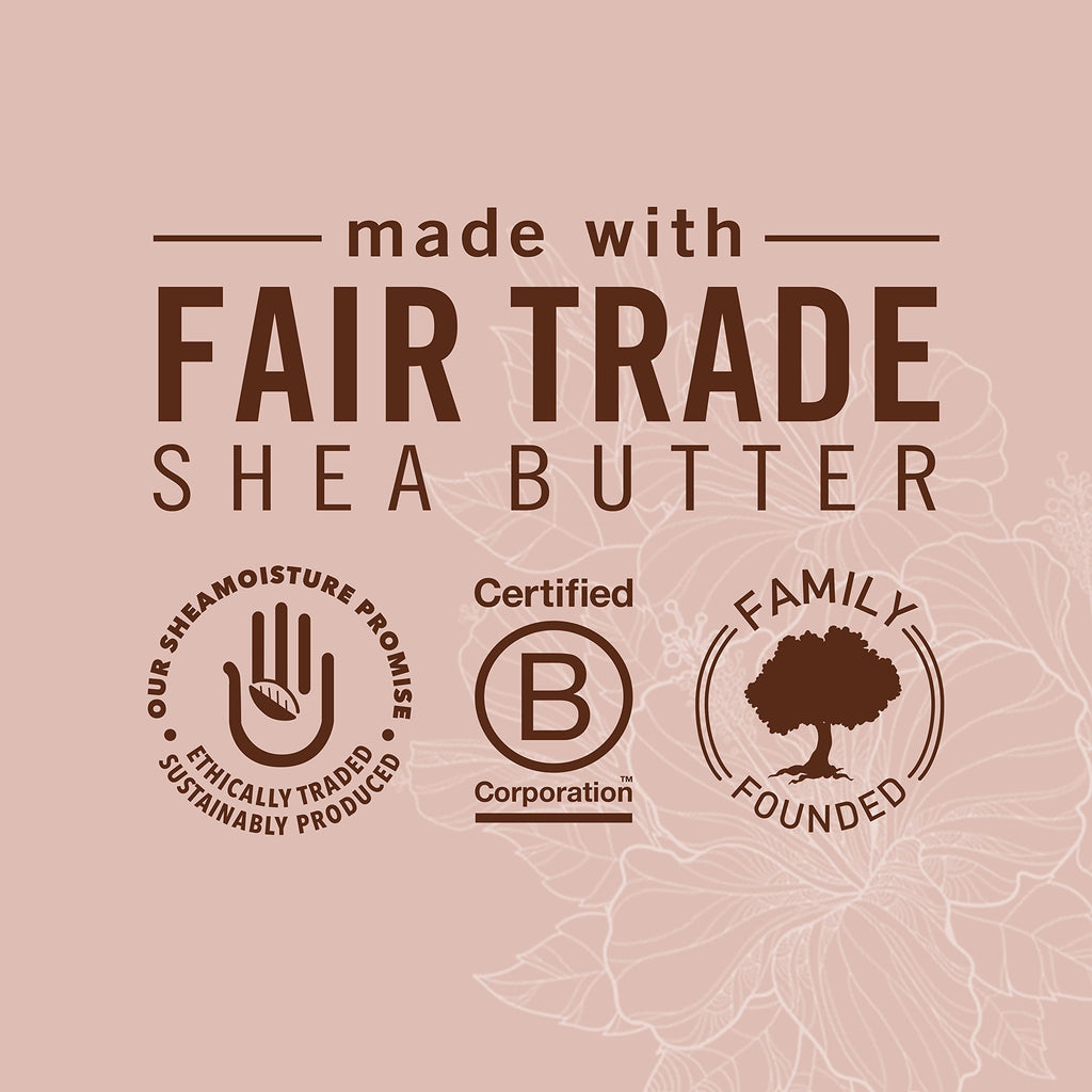 SheaMoisture Coconut & Hibiscus Curl Enhancing Smoothie with Shea Butter - Sulfate Free, Paraben Free, Anti-Frizz Moisture & Shine (2 Pack - 16 Fl Oz Each)