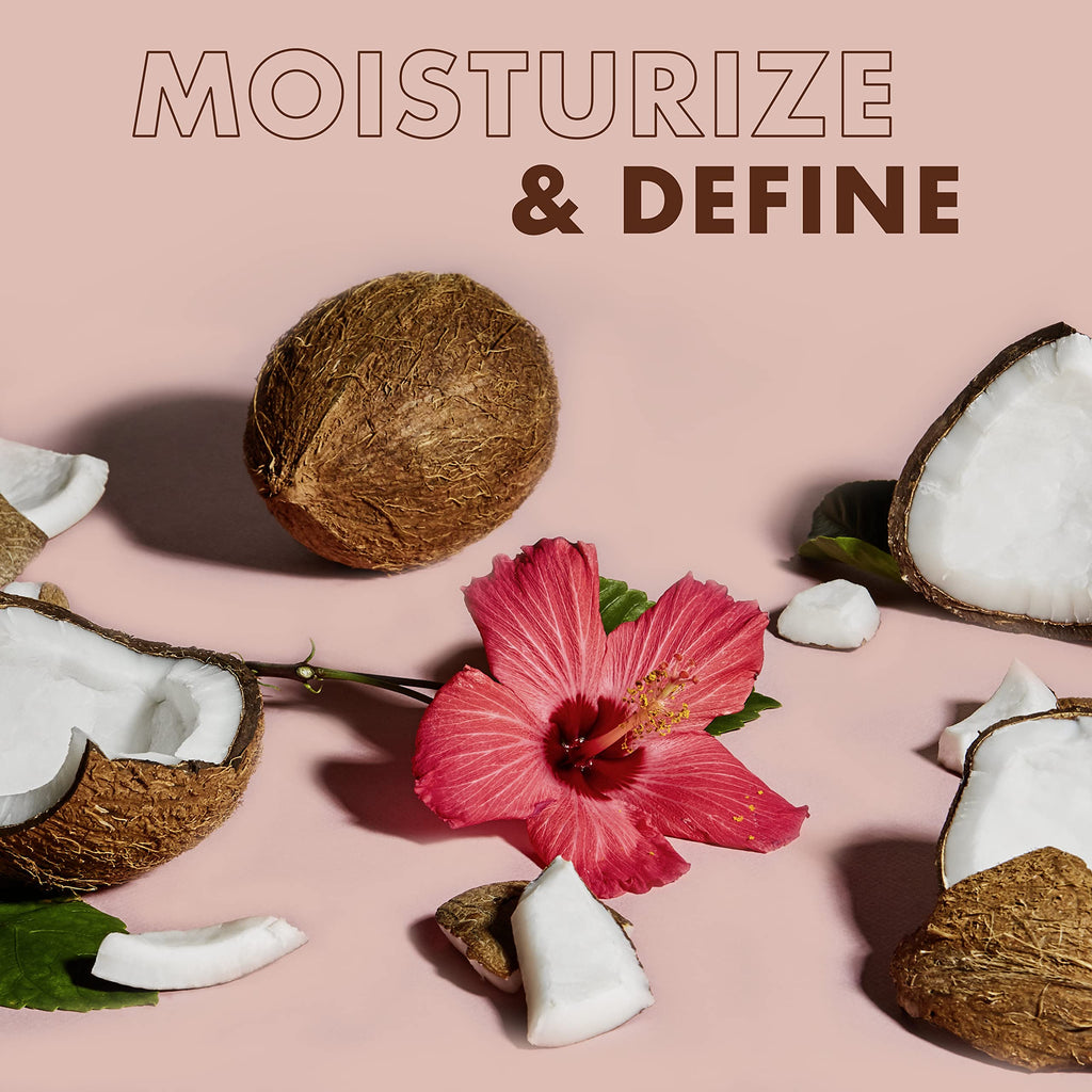 SheaMoisture Coconut & Hibiscus Curl Enhancing Smoothie with Shea Butter - Sulfate Free, Paraben Free, Anti-Frizz Moisture & Shine (2 Pack - 16 Fl Oz Each)