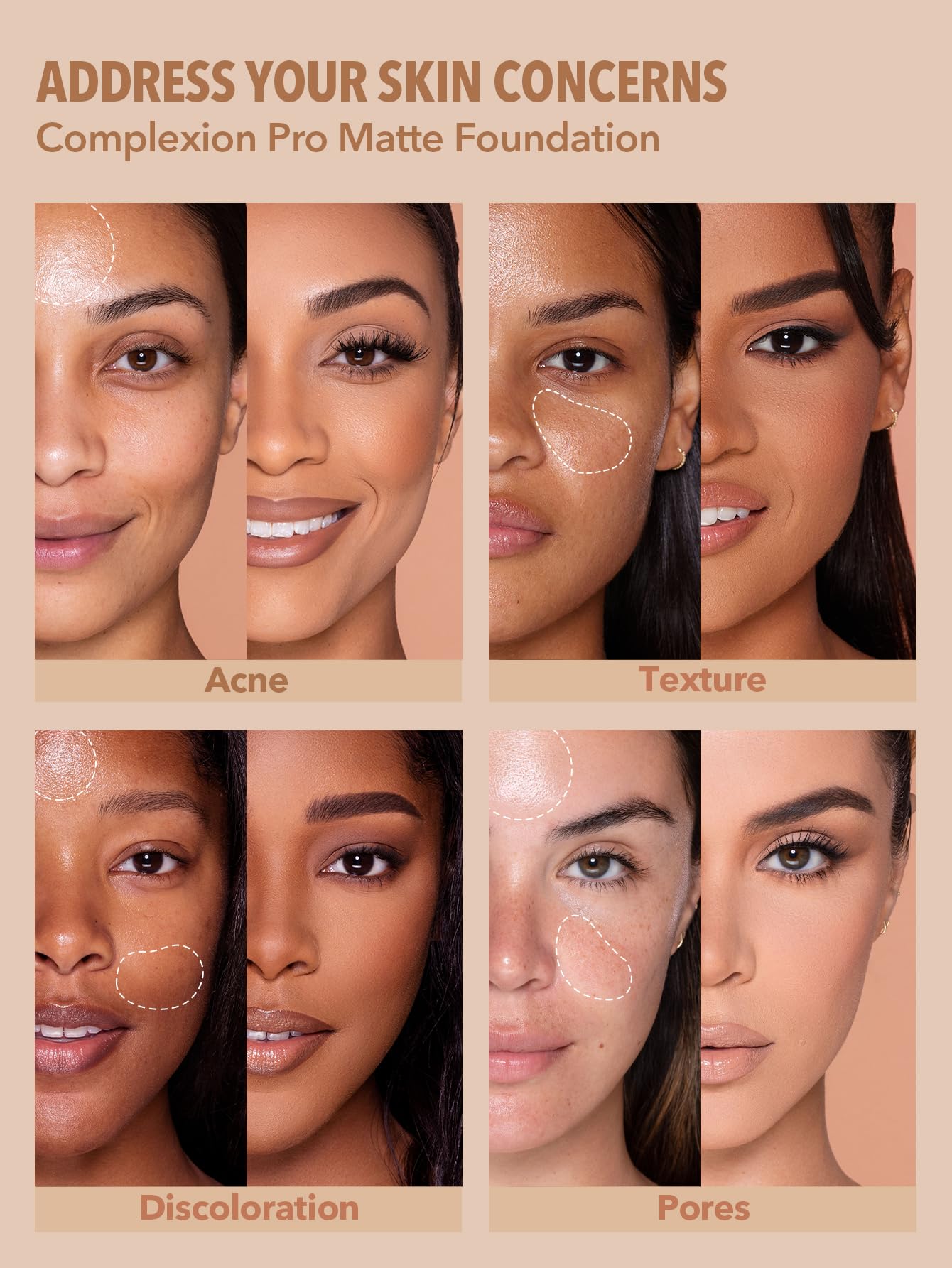 SHEGLAM Full Coverage Foundation - Long Lasting Waterproof Matte-Dewy Sand