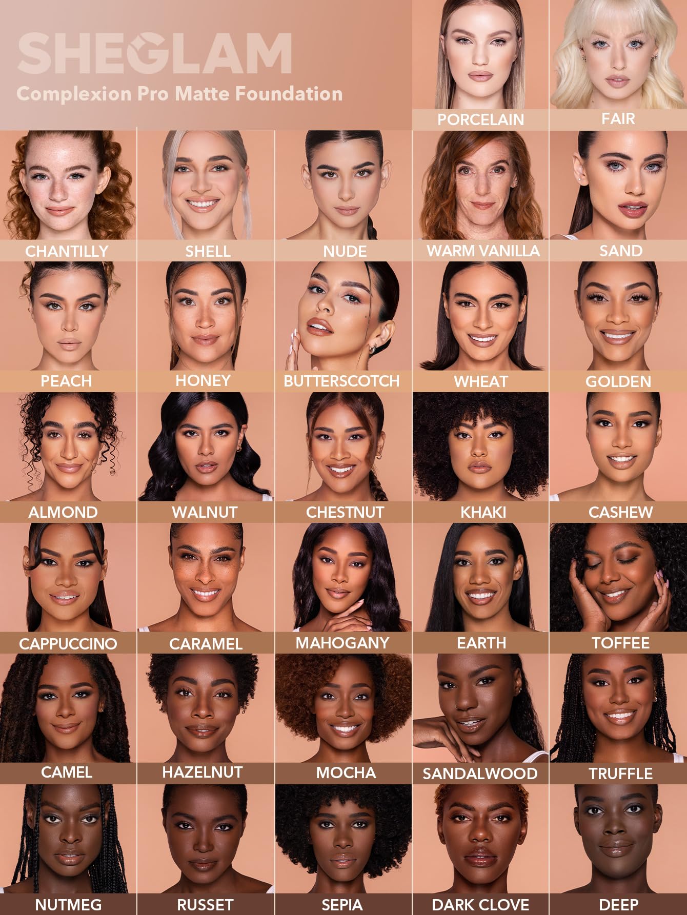 SHEGLAM Full Coverage Foundation – Complexion Pro Long-Lasting Waterproof Matte Foundation in Golden